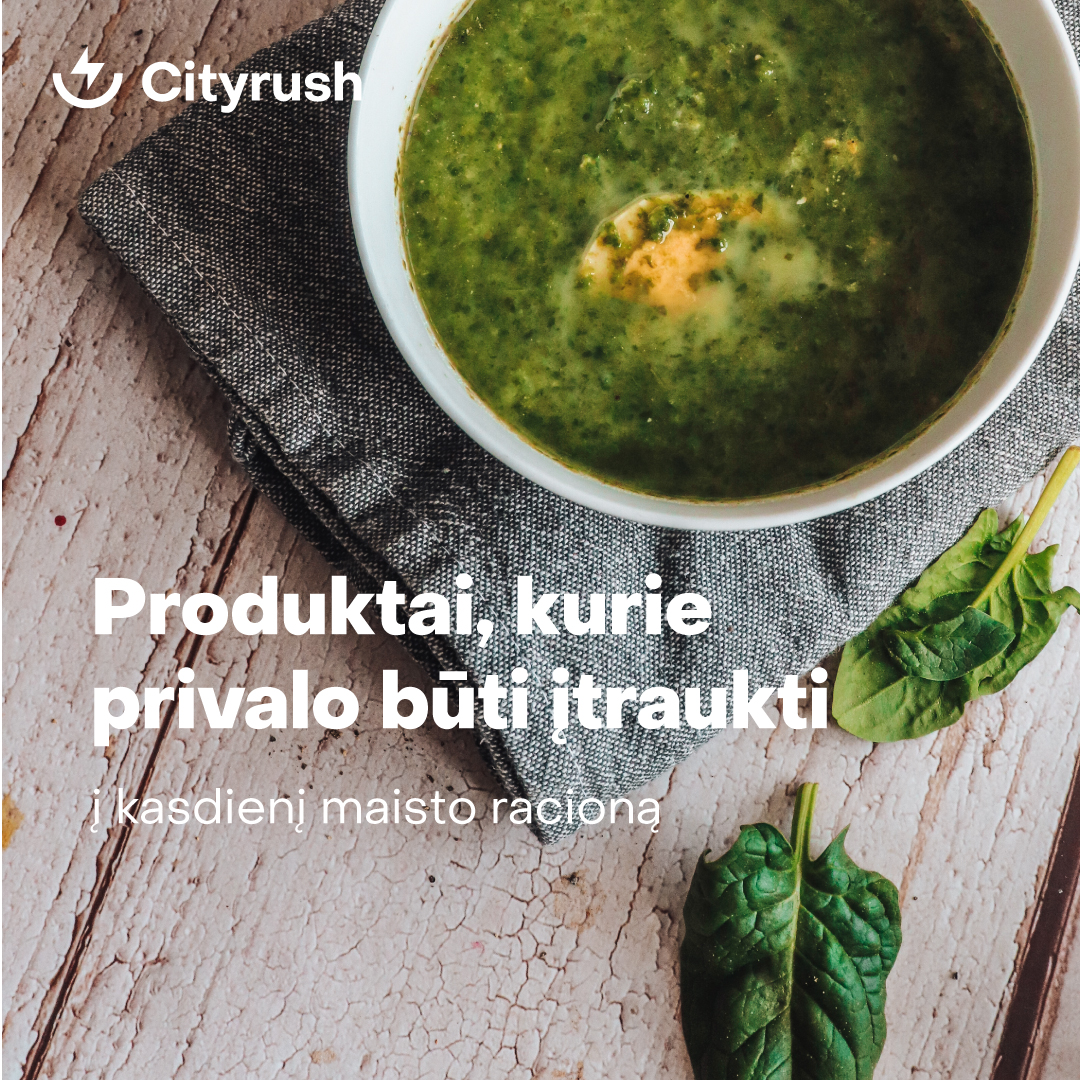 Produktai, kurie privalo būti įtraukti į kasdienį maisto racioną