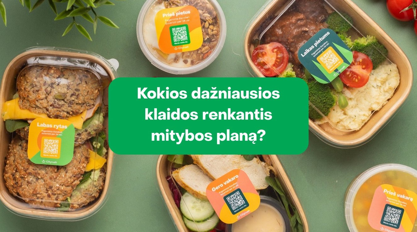 Kokios dažniausios klaidos renkantis mitybos planą?